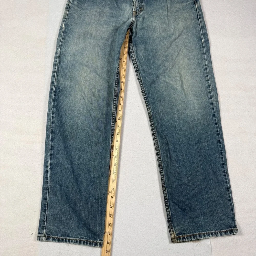 Vintage Y2K Levis 550 Relaxed Fit Jeans 33x30 Blue Denim Medium Wash Tapered Leg